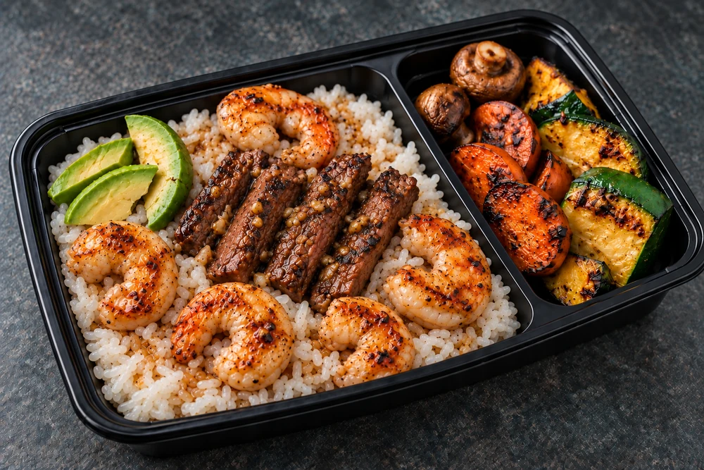 Surf & Turf Hibachi Plate